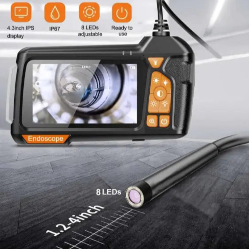 Handheld Single Lens With Screen Endoscope